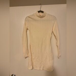 NWT OGL Move Cream Long Sleeve Dress